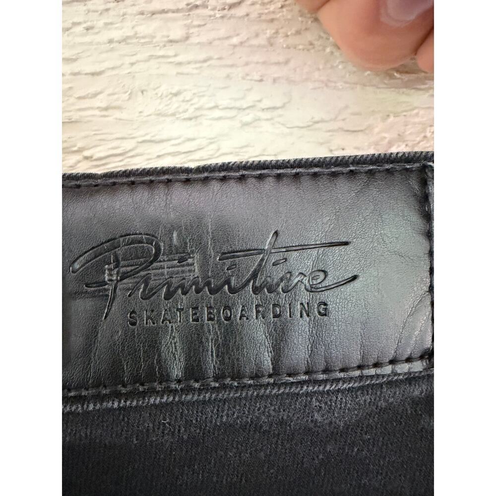 Primitive Skateboarding Black Denim Jeans Men’s 38x34 Straight Leg - Picture 7 of 9